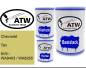Preview: Chevrolet, Tan, 9V9 / WA9403 / WA8265: 500ml Lackdose + 500ml Klarlack + 250ml Härter - Set, von ATW Autoteile West.
